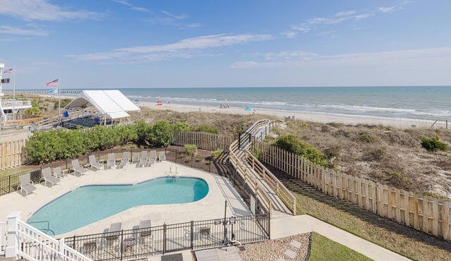 Oceanfront, Large Condo! Prime Location, Community Pool & Elevator!
