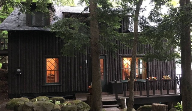 Off-season available! Classic Dryland ADK Boathouse On The Shore Of Long Lake