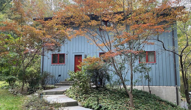 Private modern home of six acres