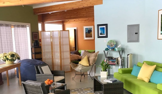 Private Suite with a Sweet View. Spacious, close to town, dog friendly
