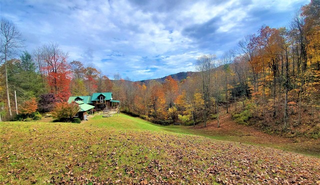 Secluded mountain cabin w. amazing views on 12 acres 3 miles to Blue Ridge Pkwy!