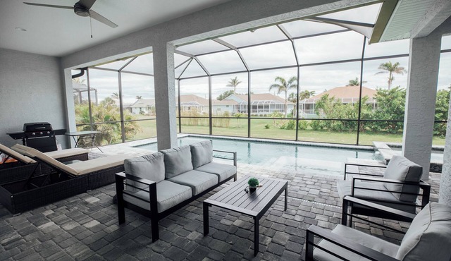 Spacious 4BR Escape with Heated Saltwater Pool & Hot Tub – Near Beaches & Golf