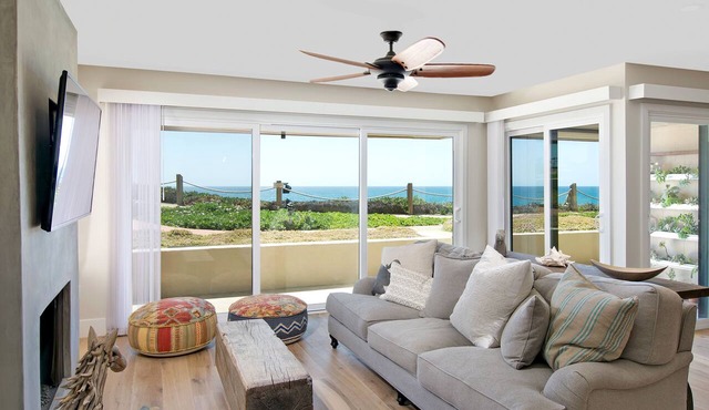 Stairs down to the beach, tennis court, gym, spa, and pool!- Ocean Front Gem