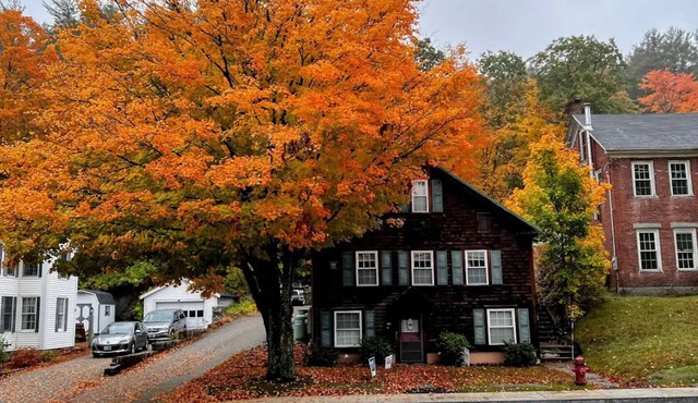 Studio Apt with Full Kitchen. 1 minute stroll over picturesque bridge into town.