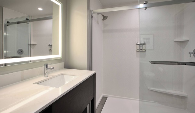 Studio King Suite in Grand Rapids with AC, WiFi, Fitness Room and Breakfast