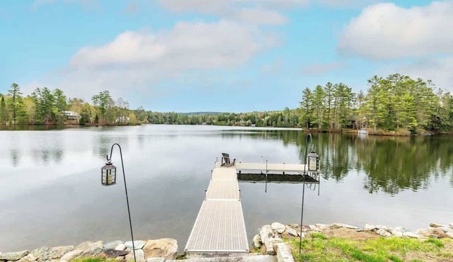 This newly renovated lake house is the perfect year-round getaway.