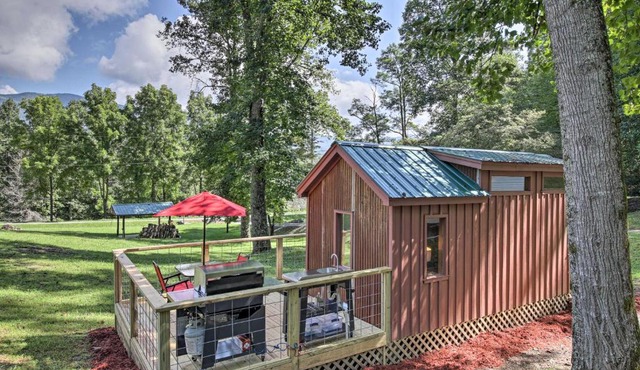 Tiny Home in Hayesville with Deck Near Trails!
