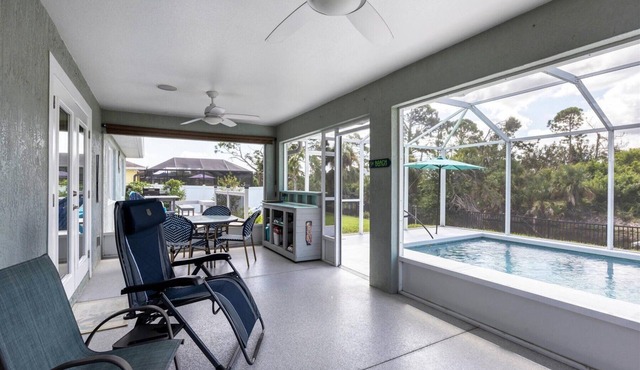 Waterfront Escape: Heated Saltwater Pool & Canal Views!