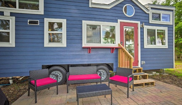 Waterfront Tiny House with Private Dock and Patio!