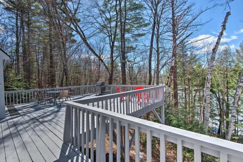 Wooded Waterfront Grantham Home < 10 Mi to Ski!