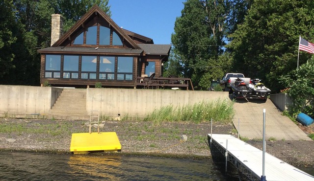 Year round lakefront property on a quiet private road.