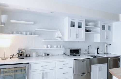 North Hero House | NEW! Gracious contemporary 5BR/5BA lake house with private beach